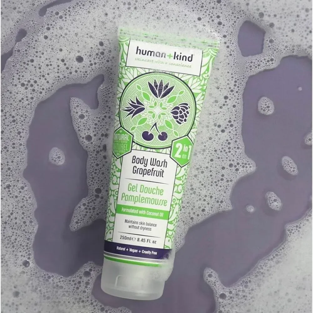 HUMAN + KIND - NWT Duo/Grapefruit Body Wash & Family Remedy Cream/8.45 & 3.53 oz